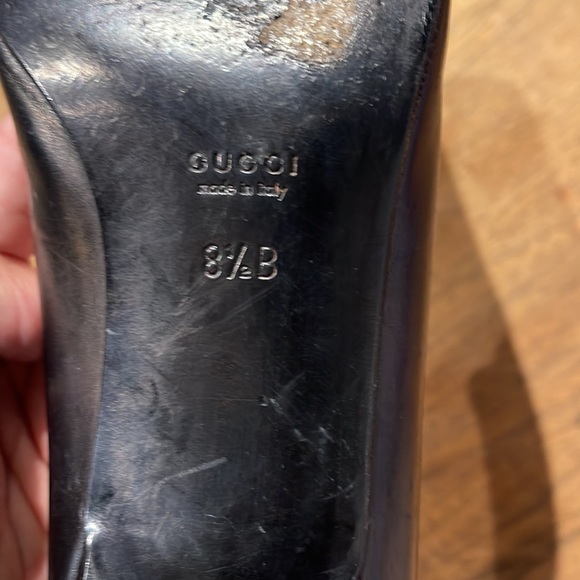 VINTAGE GUCCI LEATHER SHOES SIZE 8 1/2B - Picture 11 of 11